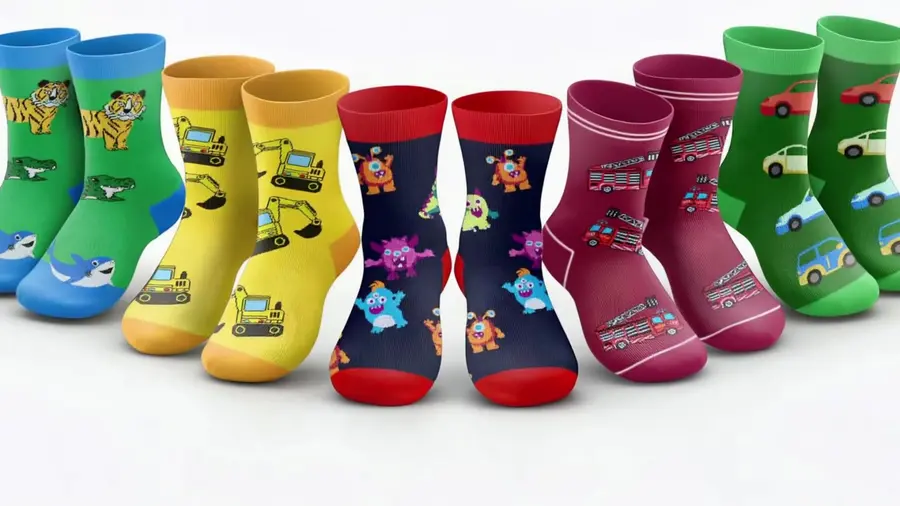 Amazon Produktvideo: Kindersocken mit bunten Motiven